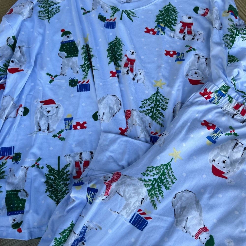 Festive Polar Bear womens Pajamas - Picture 2 of 4